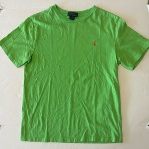 Polo Ralph Lauren Youth T Shirt Short Sleeve Green Boys Size Large L 14/16